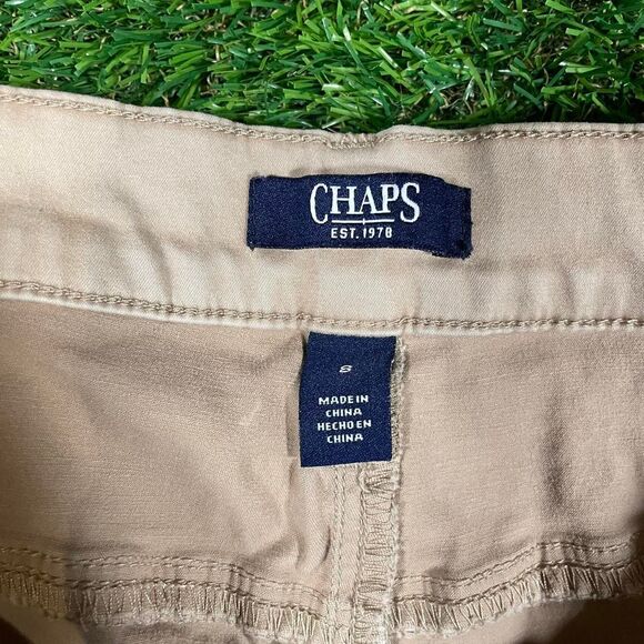 Chaps khaki slim fit cotton pants women's (8) - Picture 4 of 7